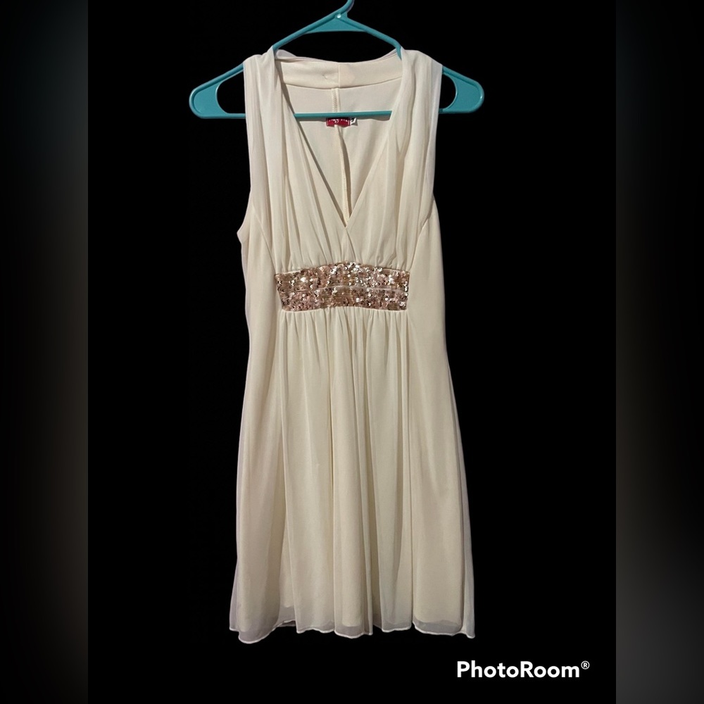90s y2k Ruby rox white evening midi dress